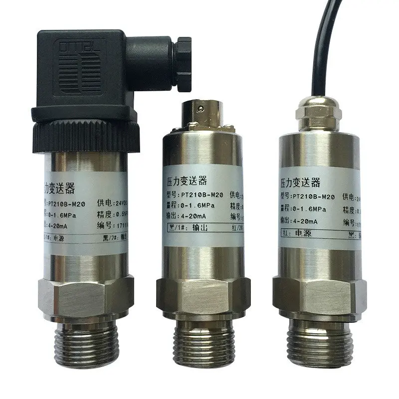 Pressure Transmitter Sensor 4-20mA 0-10V 0-5V -0.1-60MPa Pneumatic Hydraulic Pressure