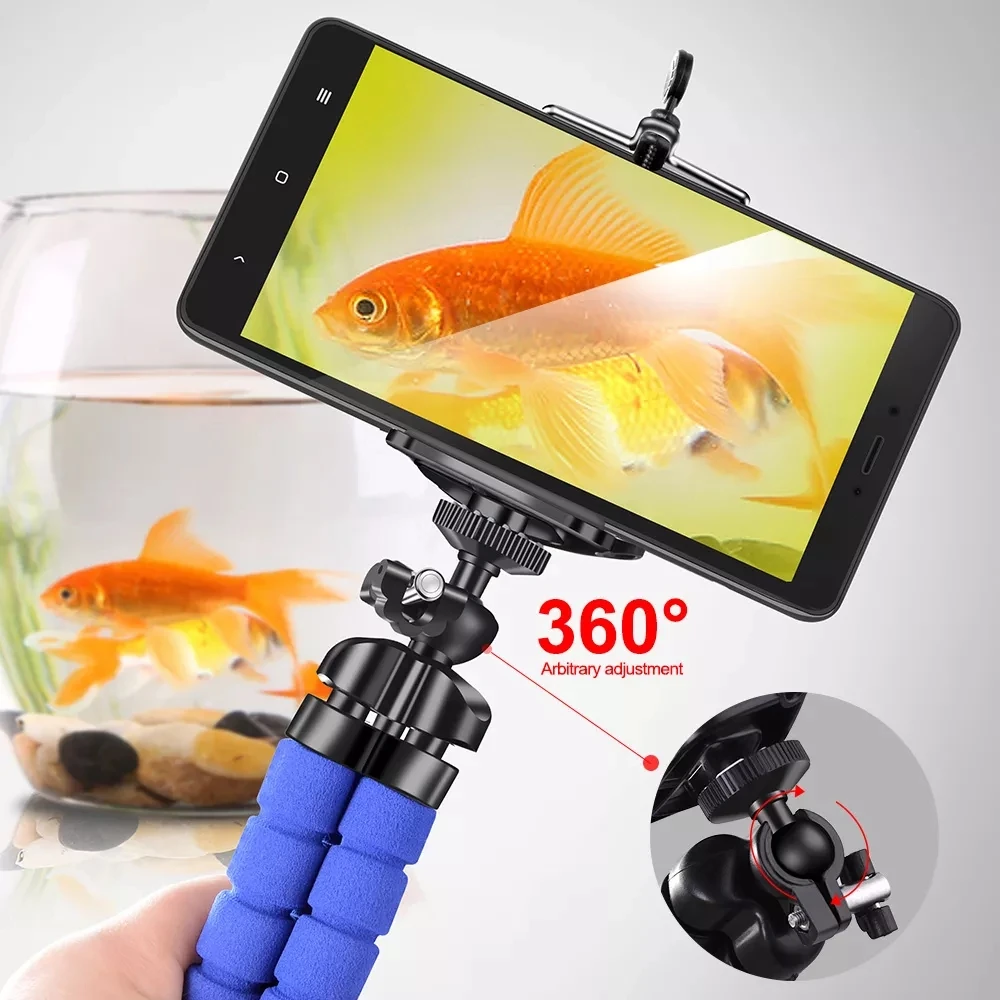 Mobile Phone Holder Flexible Octopus Tripod Bracket Selfie Stand monopod For Mobile Phone Mini Camera