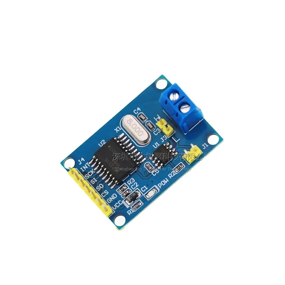 MCP2515 Có Thể Bus Mô Đun TJA1050 Thu SPI Giao Thức 51 Đơn Chip Máy Vi Tính Chương Trình Ví Dụ