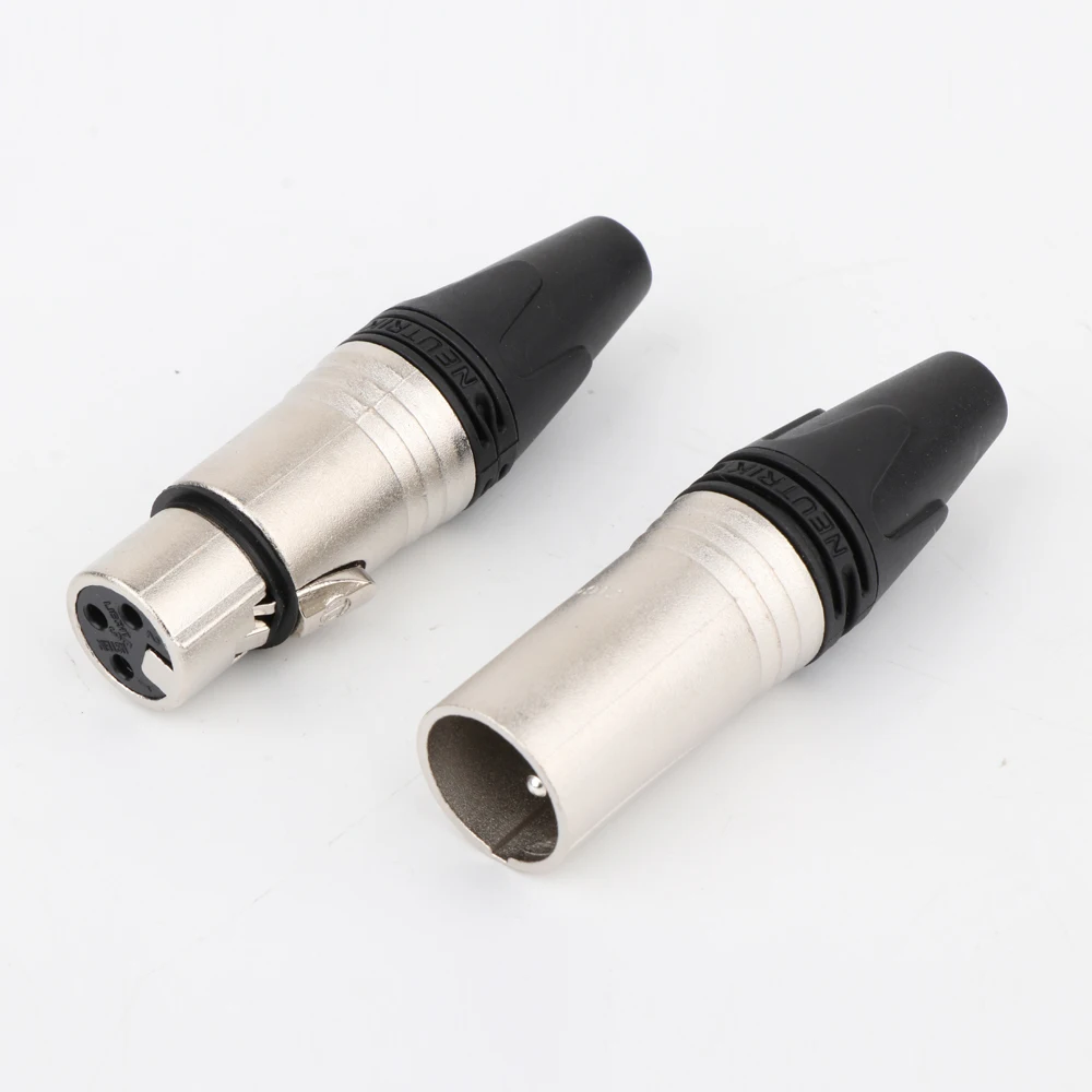 Hi-End 3-polige XLR-Stecker und Buchse für Mikrofon-Audio kabelst ecker Kanonen kabel anschlüsse – Detail 6