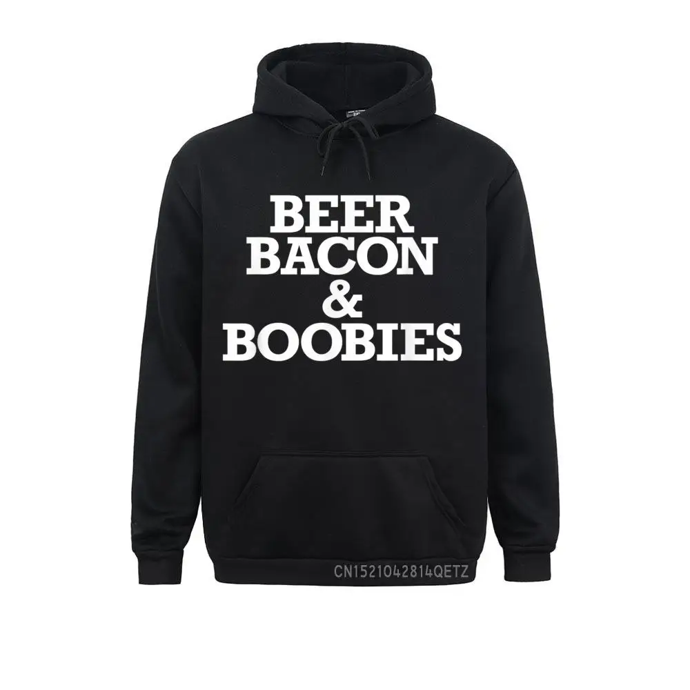 Beer Bacon And Boobies Funny Top Simple Style Sweatshirts For Men April FOOL DAY Hoodies Clothes Long Sleeve Special