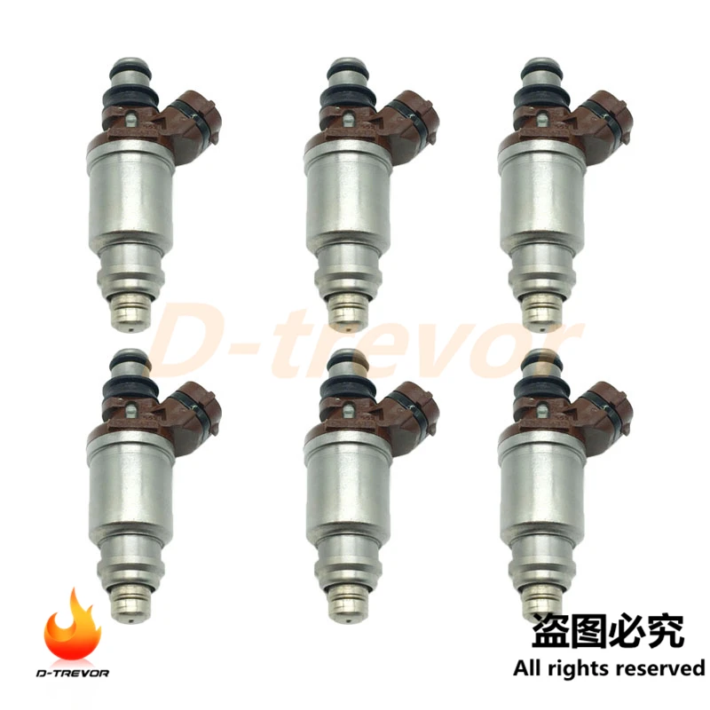 Set of 6 OEM 23250-46030 fuel injectors nozzle for 1992-1995 Lexus SC300 GS300 Toyota Supra 3.0L I6 842-12134