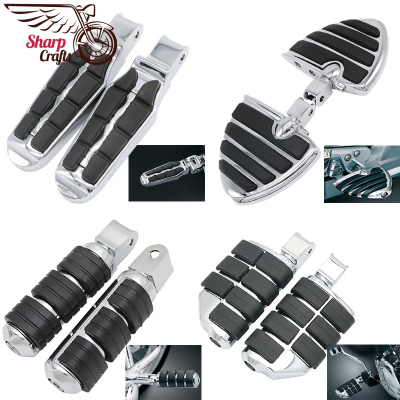 Motorcycle Front Rider Foot Pegs Footrests Floorboards For Honda Fury VTX1800 VTX1800C VTX1800F VTX1300C Sabre Stateline Models