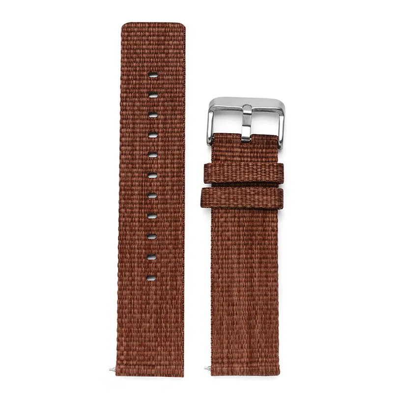 Colorful Nylon Watch Strap 18mm 20mm 22mm Replacement Watch Band Canvas Watchbands Weave Wrist Bracelet Belt