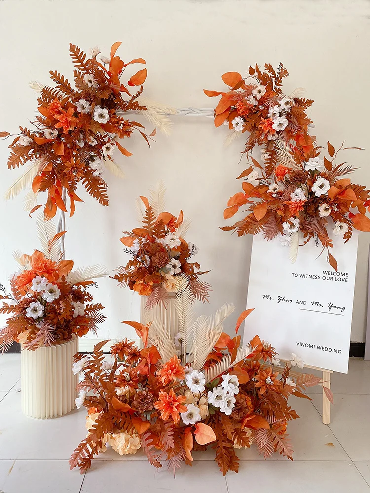 80cm D12cm Artificial Flower Dahlia Epiphyllum Brushed Cloth Large Flower Wedding Decoration Flower Bouquet Making Materials
