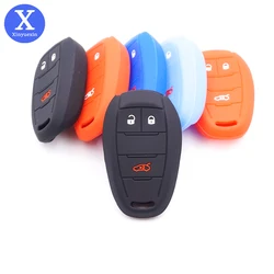 Xinyuexin Silicone Rubber Car Key Case For Alfa Romeo Stelvio Giulia 2017 2018 Cover Keyless Remote Fob Shell Skin Key Protector