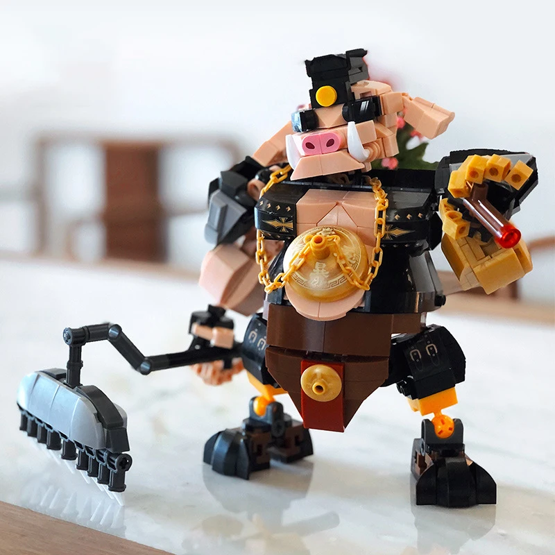 MOC Monkey King Warrior Mech Sun Wukong Monkie Mecha Figures City Building Blocks Demon Bull King Bricks Set Kid Toys Gift