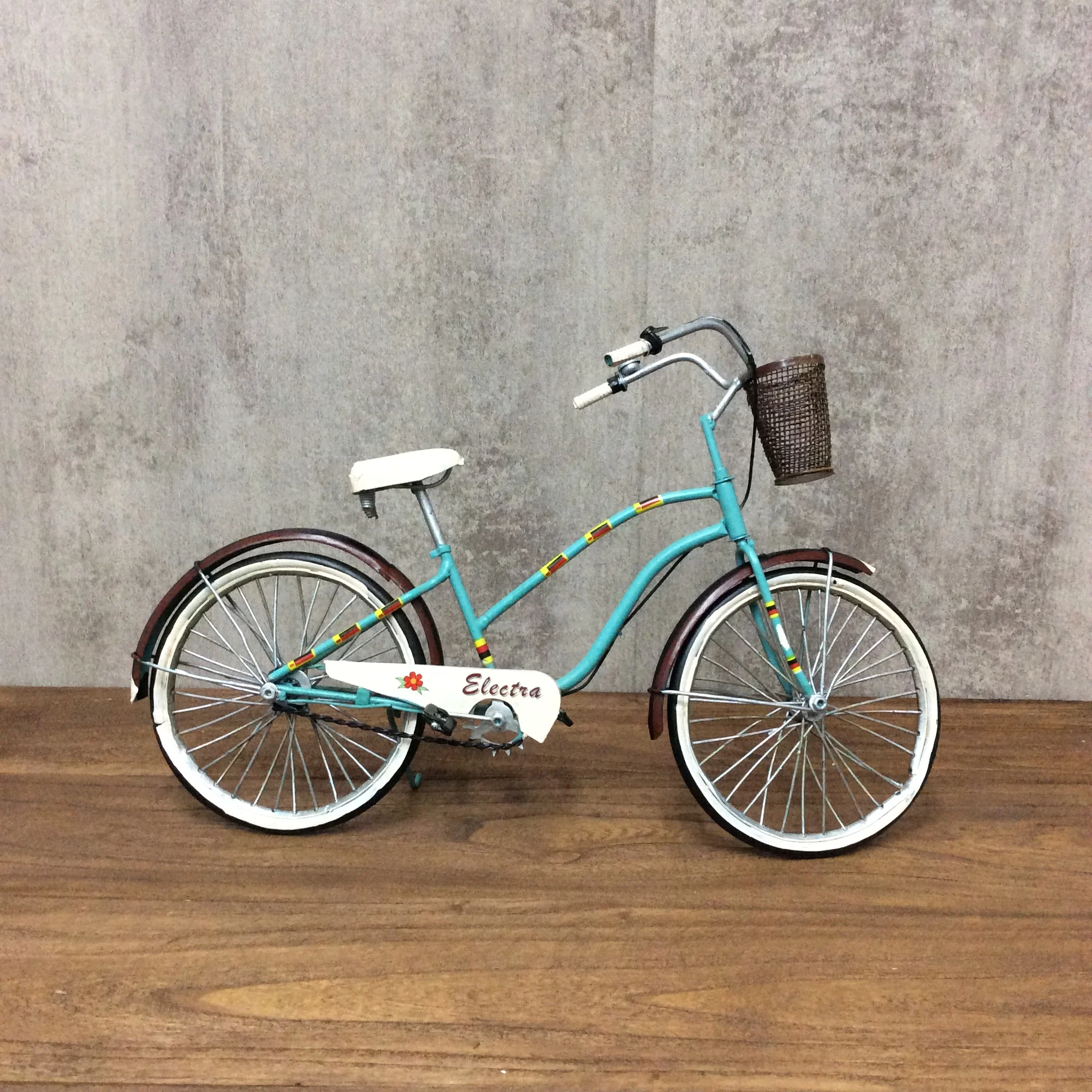 

Decorations Bicycle-Model-Toys Collectible Die Cast Vehicles Access Ironwork Handicraft Antiquecar Decorations Gifts Kid Toys