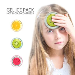 3 Packs Reusable Kids Cartoon Ice Pack Pain Relief Elbow Knee Toothaches Fever Cooling Tool Children Portable Cute Cold Hot Pack