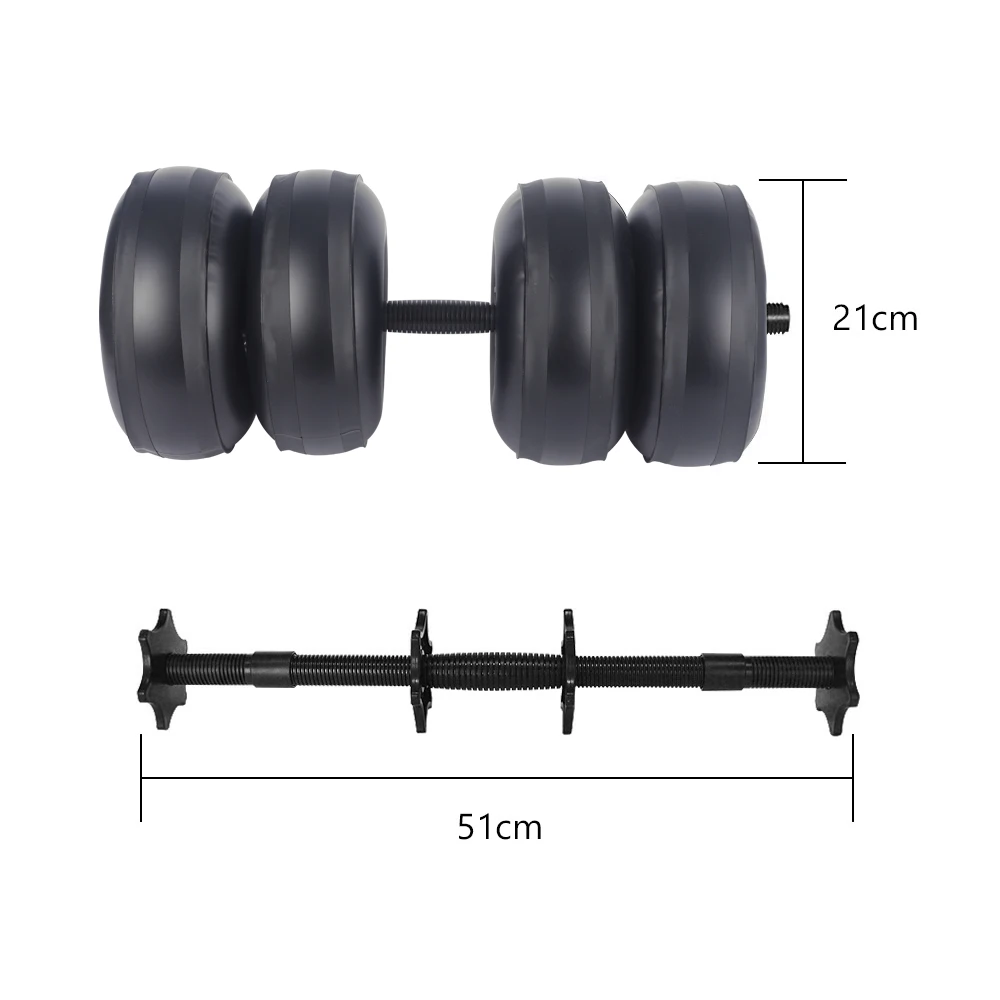 Deiris 20-25KG,Portable Dumbbells Set Arm Muscle Training,Gym Home Fitness, Travel Adjustable Weights Water Dumbbells