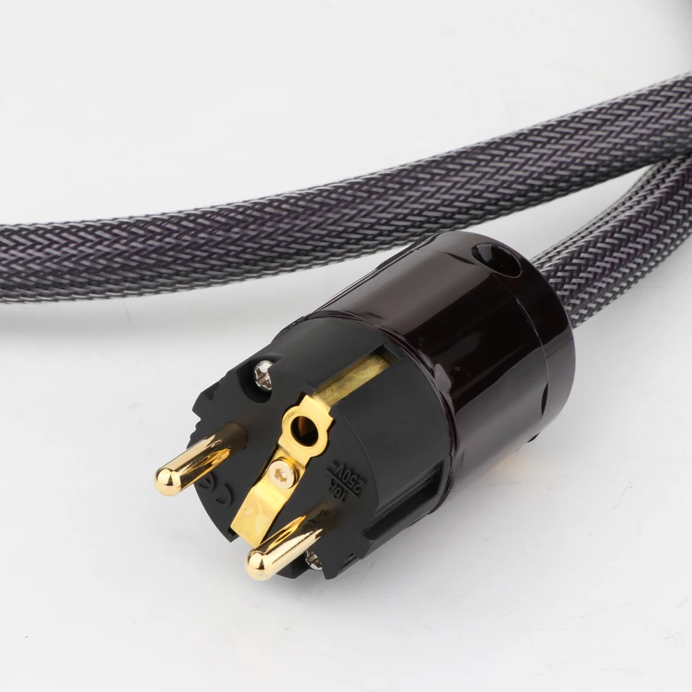 

Hi-End OFC EU Power Cable With Gold Plated EU P079E Schuko Power Connector