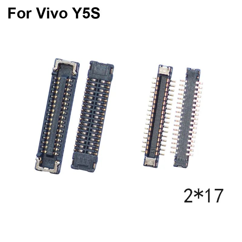 2pcs FPC connector For Vivo Y5S LCD display screen on Flex cable on mainboard motherboard For Vivo Y 5S VivoY5S