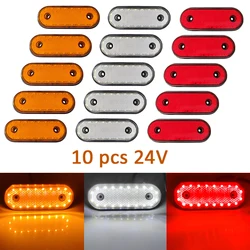 Car External LED Lights 24V 20LED Auto Bus Truck Lorry Side Marker Indicator Low Trailer Warning Rear Side Brake Lamp