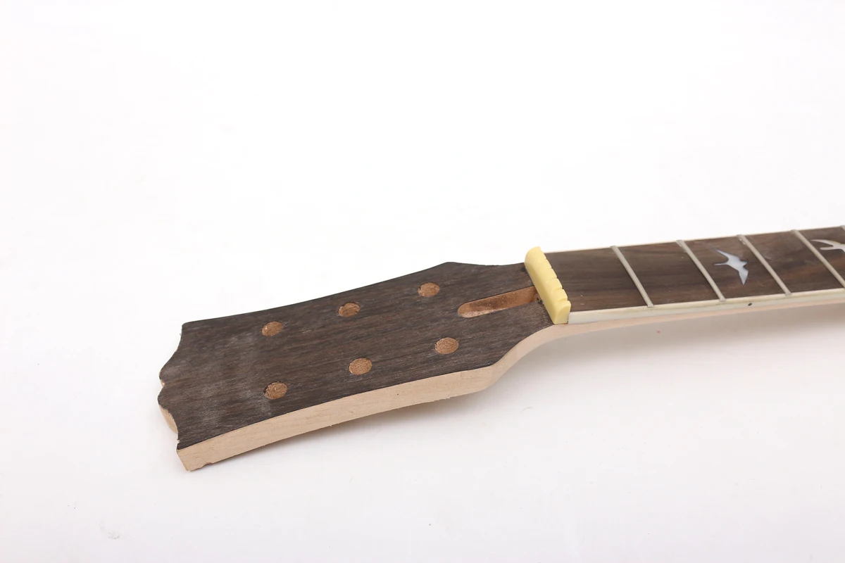 

Diy 22Fret 24.75inch Electric Guitar Neck Mahogany+Rosewood Fingerboard Hand-made Unfinished