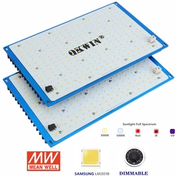 Pré-venda qw2400 led crescer placa de luz samsung lm301b qbs 120w 240w construído com 3000k 5000k 660nm ir uv espectro completo diy mw driver