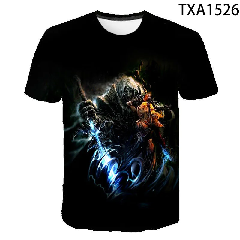 Game Warcraft 3D Printed T Shirts Men Women Children Popular Game Short Sleeve Summer Fashion Streetwear Tops Boy Girl Kids Tees