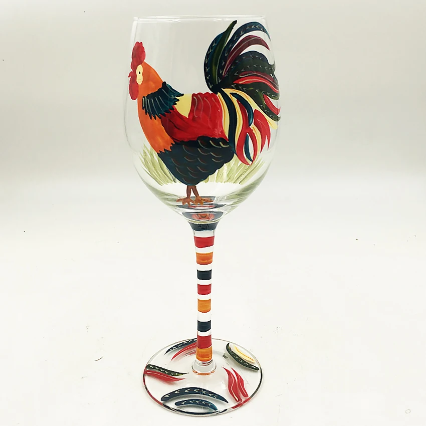 

Creative Hand-Painted Wine Glass Cup, Champagne Cup, Flute Glass, Crystal Cups, Bar, Hotel Party, Drinking Ware, Home Decor