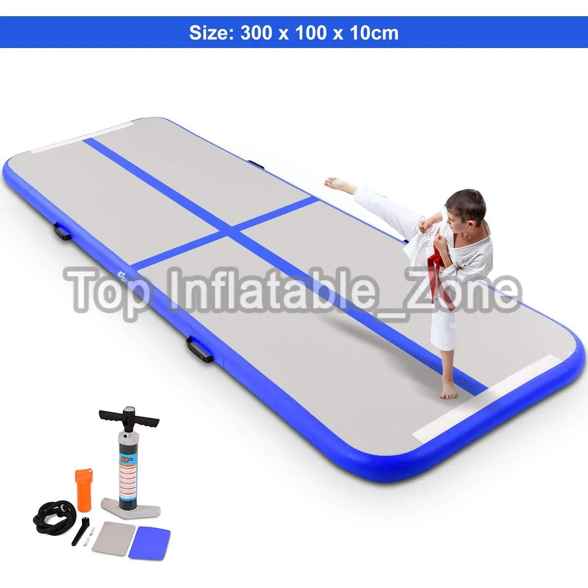 

Promotion ! 4M Air Track Mat With One Free Pump DWF Material Inflatable Airtrack For Gym Purple Color Gym Mat/Air Floor Yoga Mat