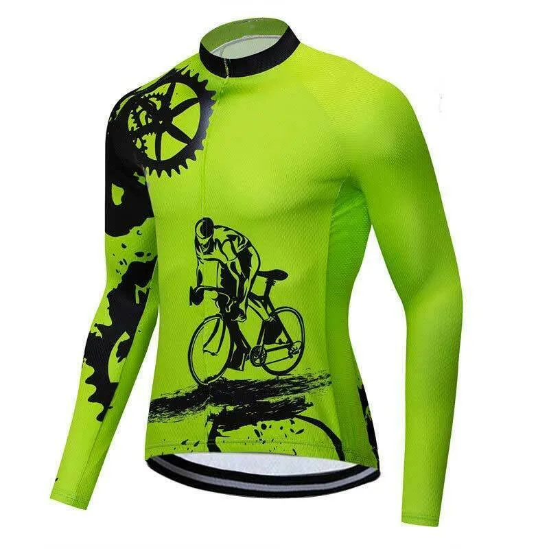 Men\'s Long Sleeve Bike Shirts Quick Drying Mountain Bike Tops 2022 Newest Design Cycling Jerseys Racing MTB Off Road Clothing