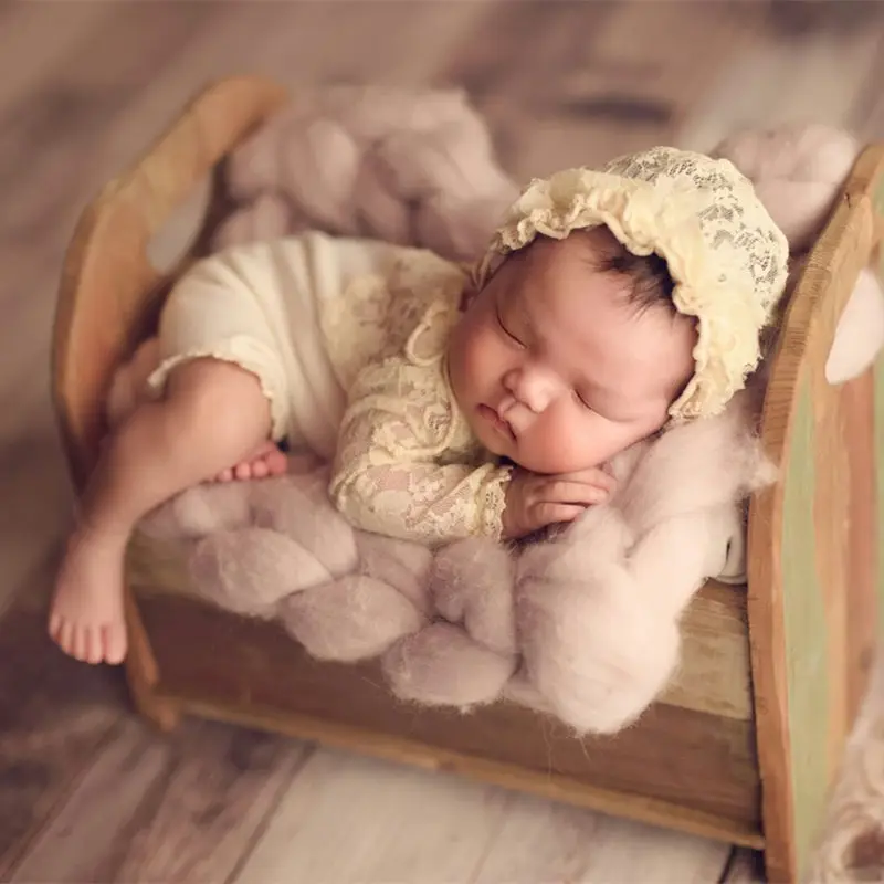 Merino woolen blanket baby soft backdrop photography props