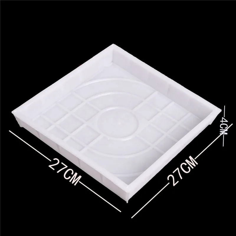 DIY Square Garden Path Concrete Plastic Brick Mold Paving Propylene Pavement Walkway 27x27x4cm Garden Buildings Accessories