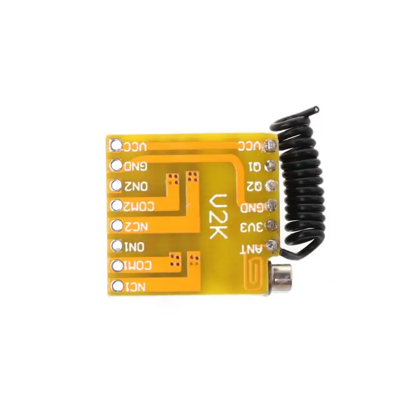 Relay Remote Switch 2CH DC3.7V 4.2V 5V 6V 7.4V 8.4V 9V 12V Output 0V Dry Contact Relay Switching Value 433MHz