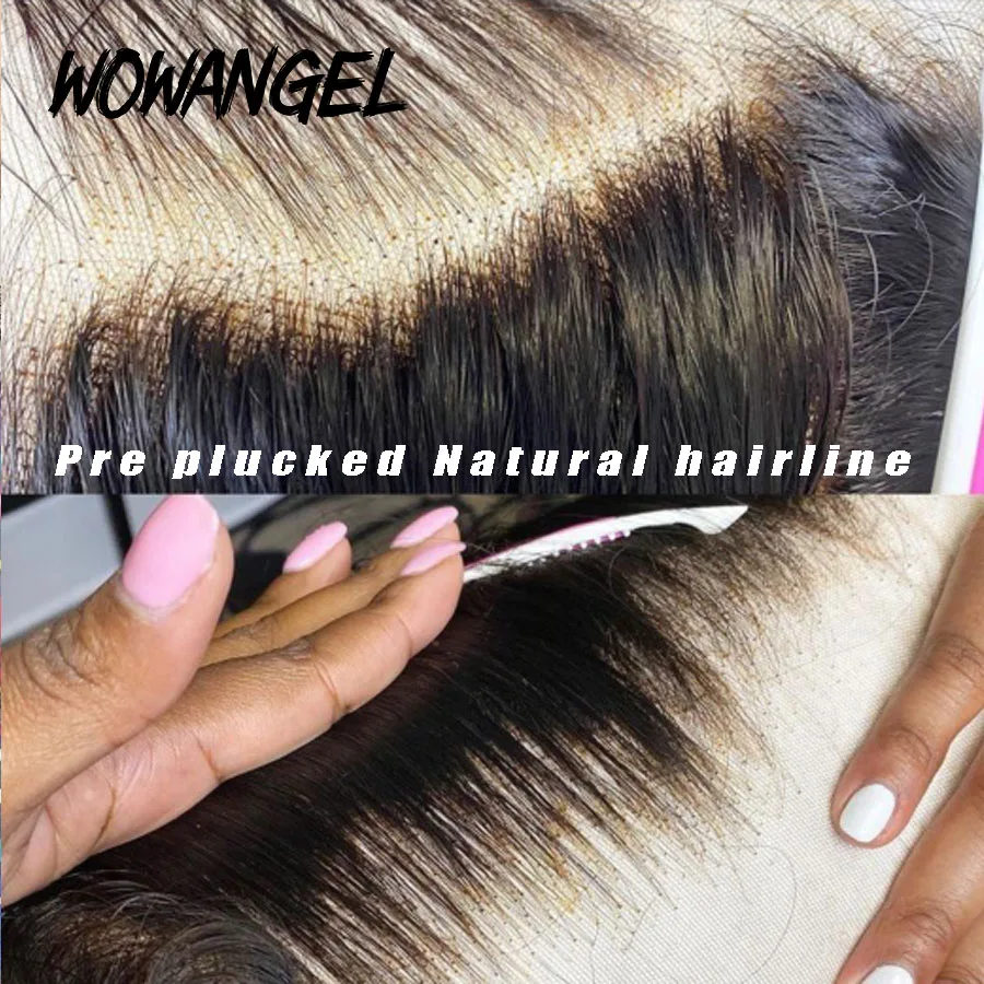 SKINLIKE Echthaar HD Lace Frontal Melt Skins Gerade Unsichtbare HD Lace Closure, Tiefwelle, Kinky Curly, Wasserwelle – Detail 8