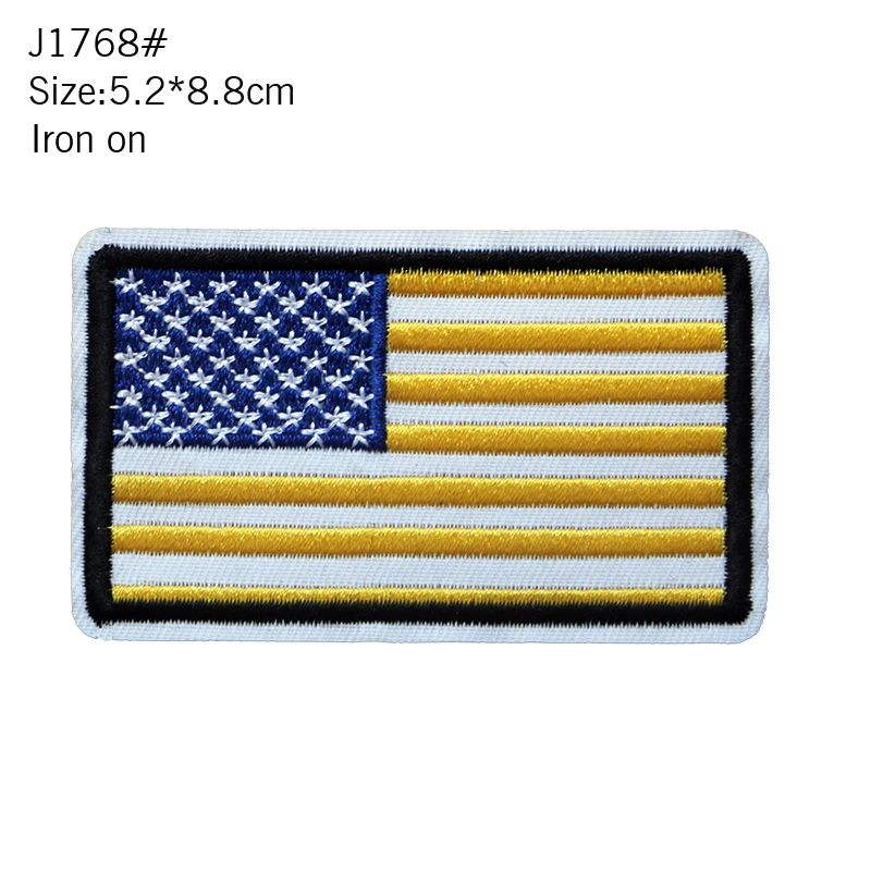 Embroidered Pieces Of National Flags and Badges, High-quality High-temperature Ironing Pieces For Clothing Decoration