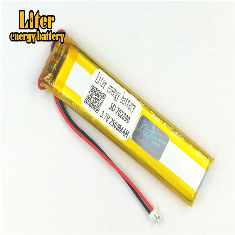 plug 1.5-2P 3.7 V 702890 703090 2800mah factory high quality lithium polymer li-ion rechargeable battery lipo battery