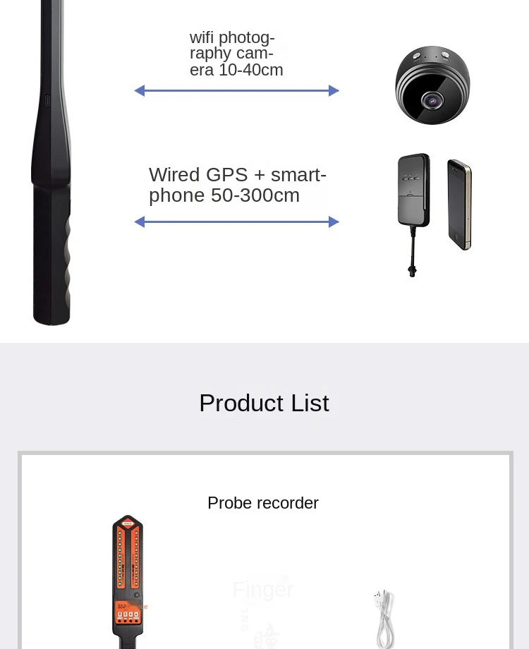 Vilips-Detector de señal inalámbrico para coche, dispositivo de búsqueda GPS DS810, antilocalización, antiseguimiento, monitoreo, escaneo de señal