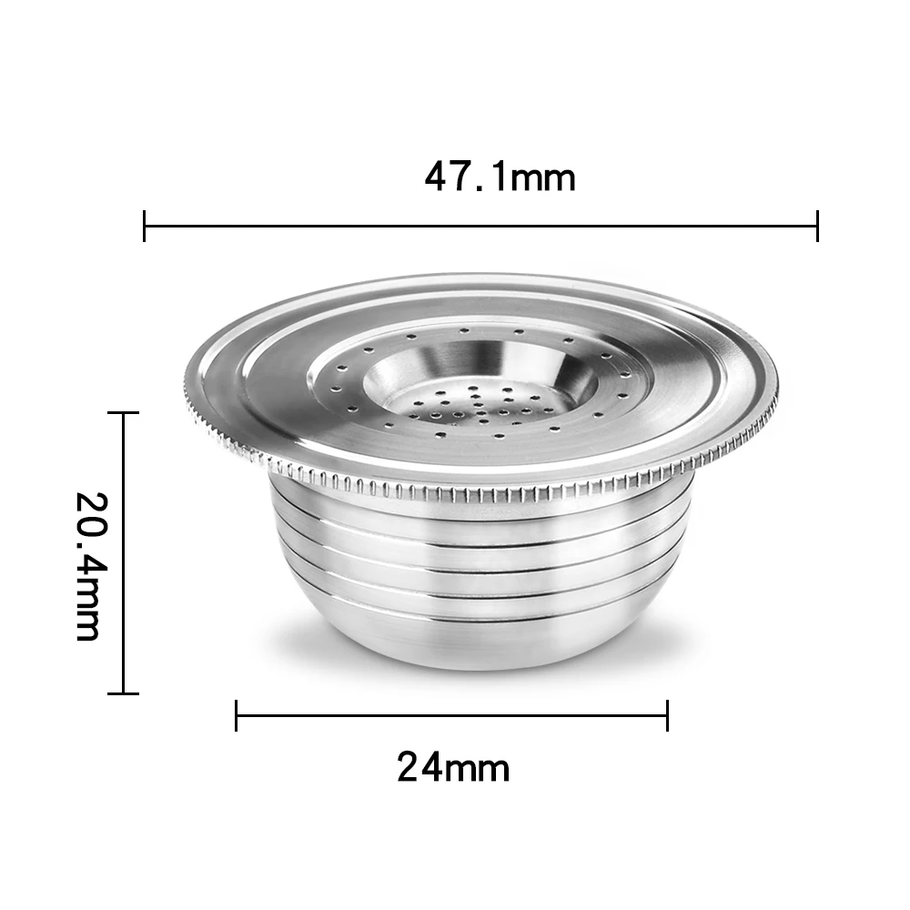 Kapsułki do kawy wielokrotnego użytku do maszyny Bialetti ekspres do kawy Crema wielokrotnego użytku kapsułki ze stali nierdzewnej