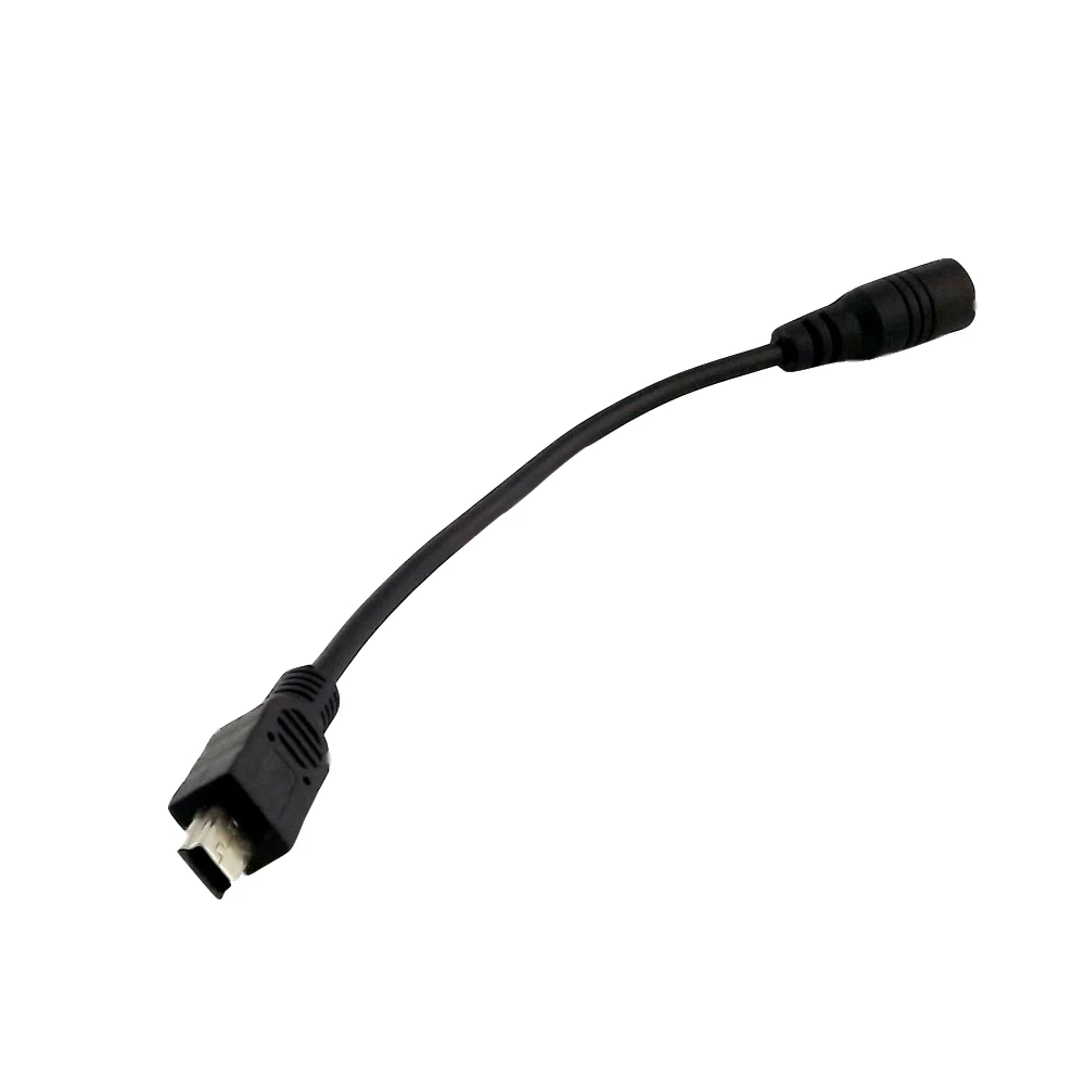 1x تيار مستمر الطاقة 4.0 مللي متر x 1.7 مللي متر أنثى جاك إلى USB صغير 5 دبوس ذكر محول القابس موصل وصلة كابل 15 سنتيمتر
