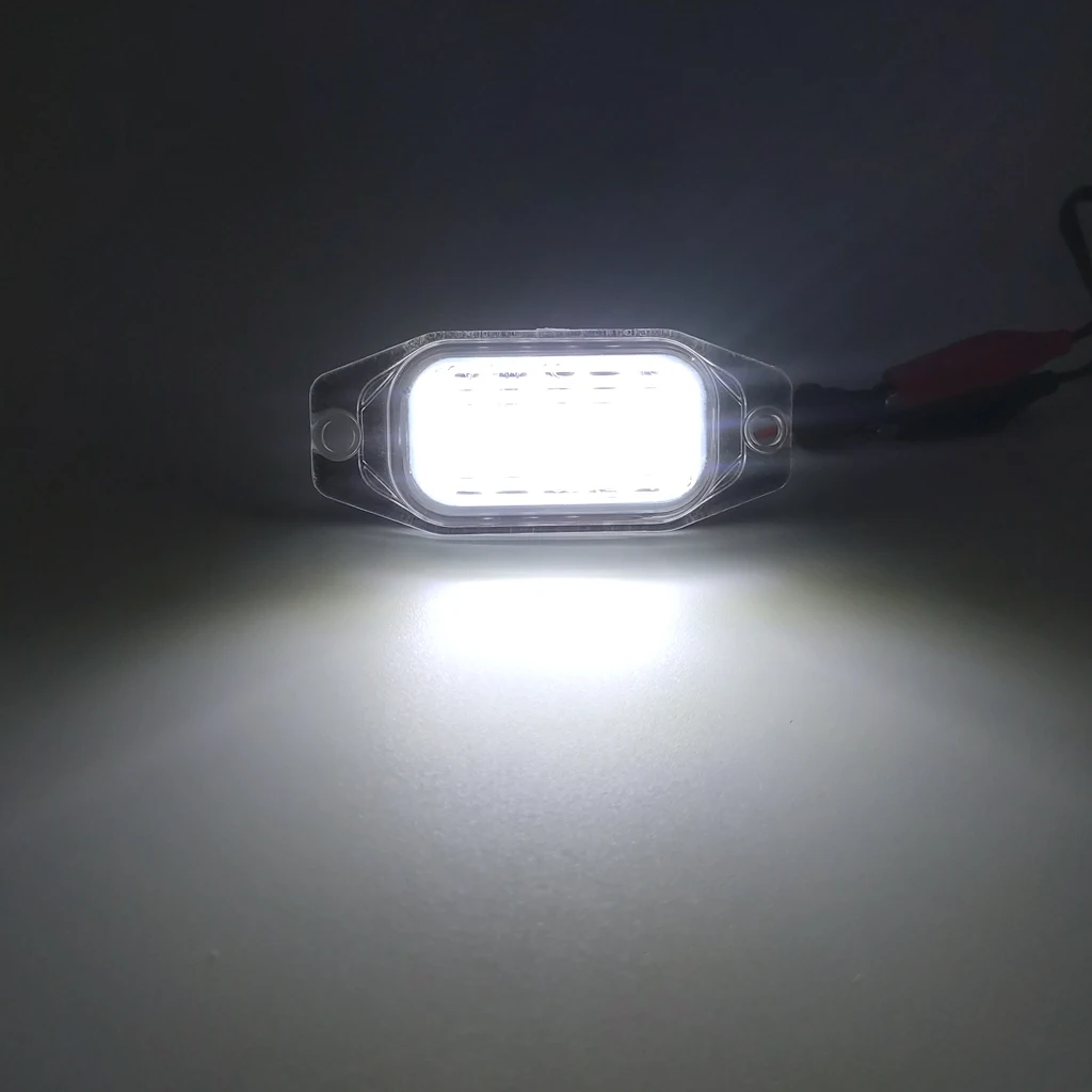 2Pcs Error Free White LED License Plate Light Number Plate Lamp For Toyota Land Cruiser Prado 2010 2011 2012 2013 2014 2015 2016