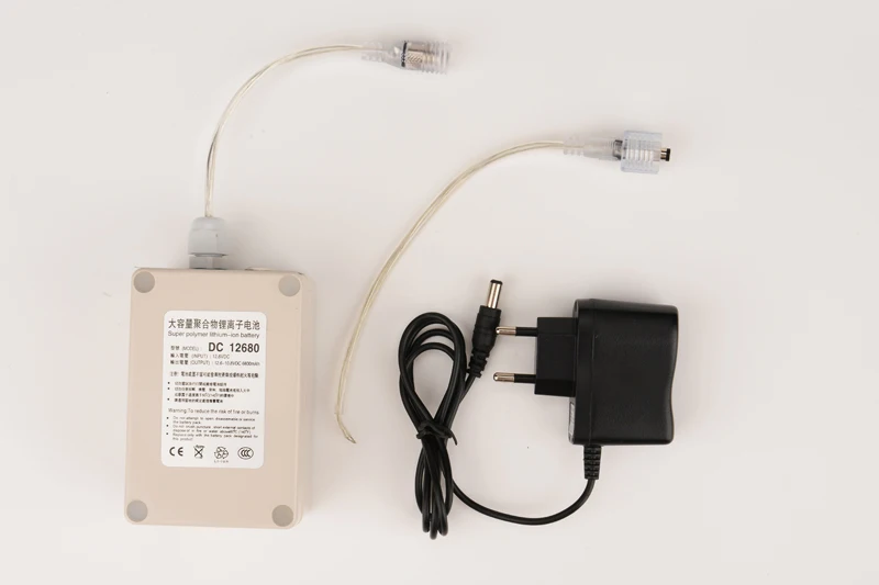 10 juegos por lote DC 12680 impermeable 12V 6800mah batería súper potente batería recargable de polímero de iones de litio paquete para cámara CCTV