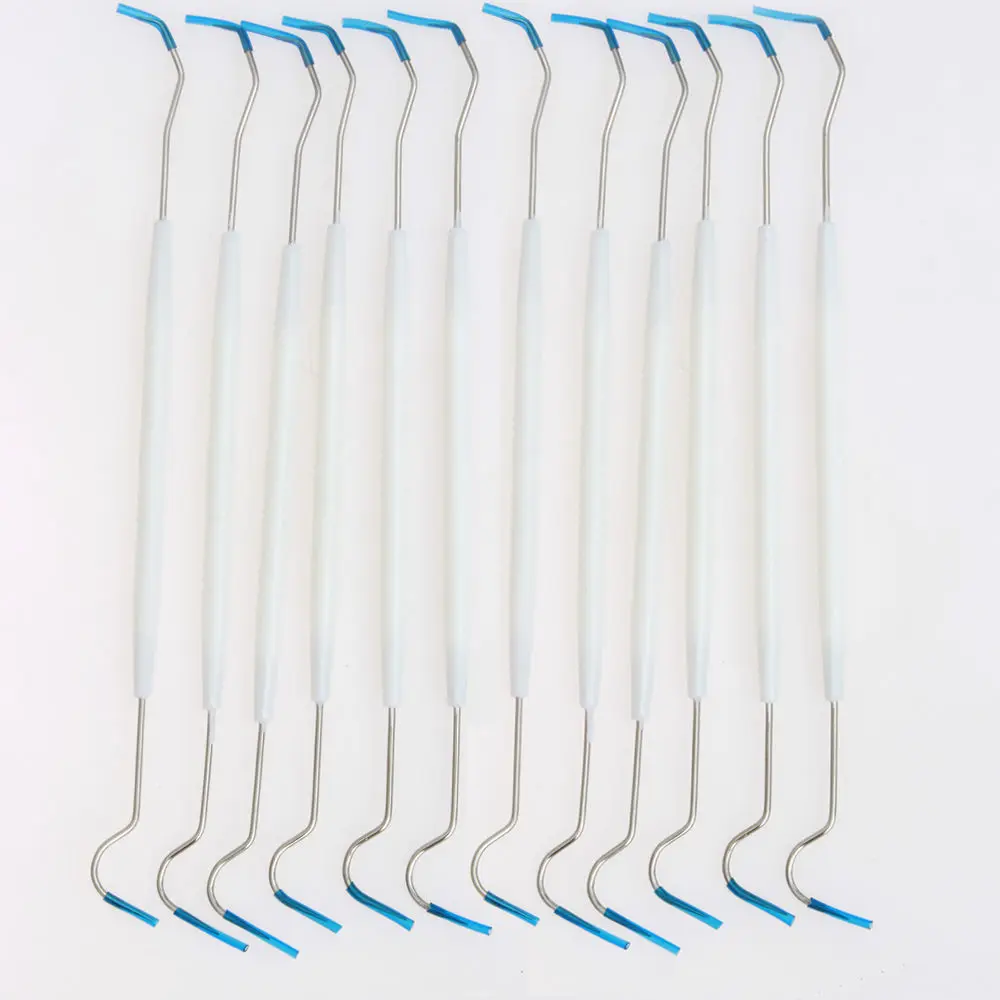 100 PCS Sterilized Disposable Dental Probe Double Ends Explorer Plastic Handle