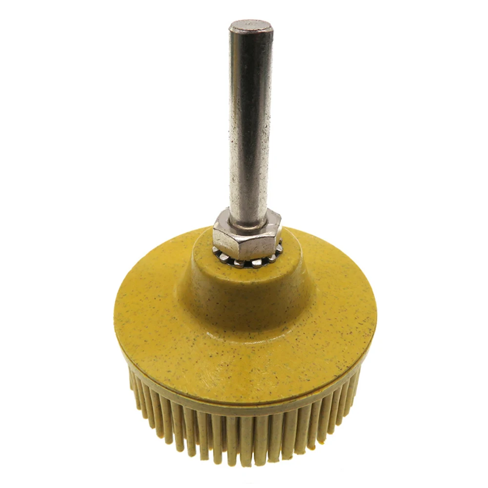 2นิ้ว1/4 "6.35มม.ขัดล้อกรวด50 80 120 Radial Bristle Disc Emery ยางขัดแปรง