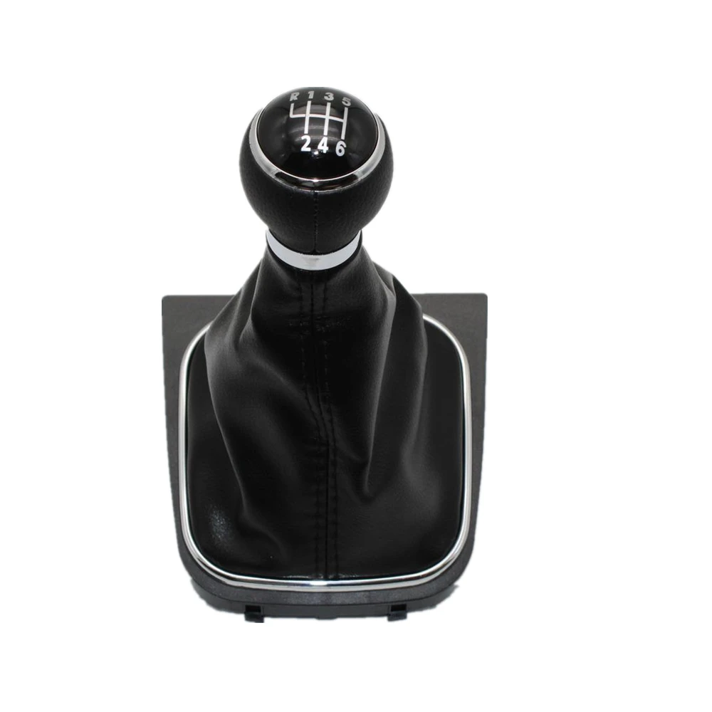 

For VW Golf 5 MK5 R32 For GTI 2004 2005 2006 2007 2008 2009 Car-Stying 6 Speed Car Gear Stick Level Shift Knob With Leather Boot