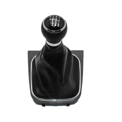 For VW Golf 5 MK5 R32 For GTI 2004 2005 2006 2007 2008 2009 Car-Stying 6 Speed Car Gear Stick Level Shift Knob With Leather Boot