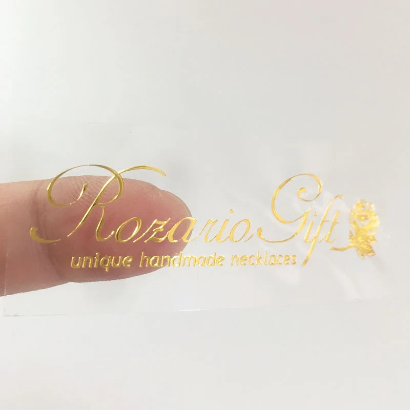 Foil Address Labels, Return Address Stickers, Monogram Address Labels, Transparent Foil Stickers, Invitation Return Labels, Gold