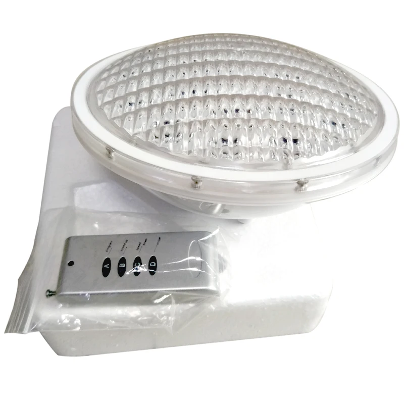 Imagem -04 - Lâmpada Conduzida para a Piscina Luz Subaquática Ip68 Impermeável 12v 54w Rgb Encaixado com Controlo a Distância