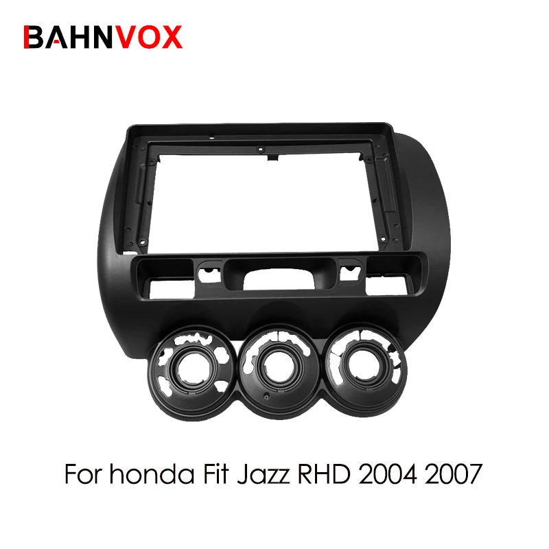 

9" Car Radio Frame ABS Plastic Panel For Honda Fit Jazz Rhd 2004 2007 Android Auto GPS Multimedia Video Player Navigation Plate