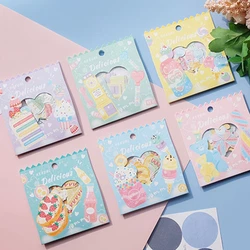 Śliczne deser jedzenie naklejki dla dzieci Scrapbooking materiał ciasto Gelato wzór Bullet naklejki rękodzieło DIY zapasy rzemieślnicze