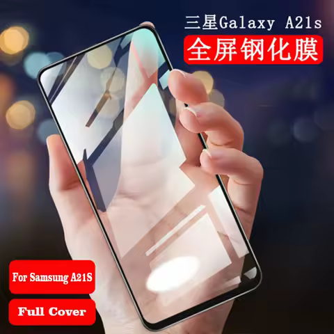 3D Tempered Glass For Samsung Galaxy A21S Full Cover 9H film Explosion-proof Screen Protector For Samsung Galaxy A21