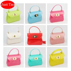 Just Tao! Flap bag Childrens Fashion jelly handbags Baby kids mini totes Girls small Messenger bag little Kid coin purse JT022