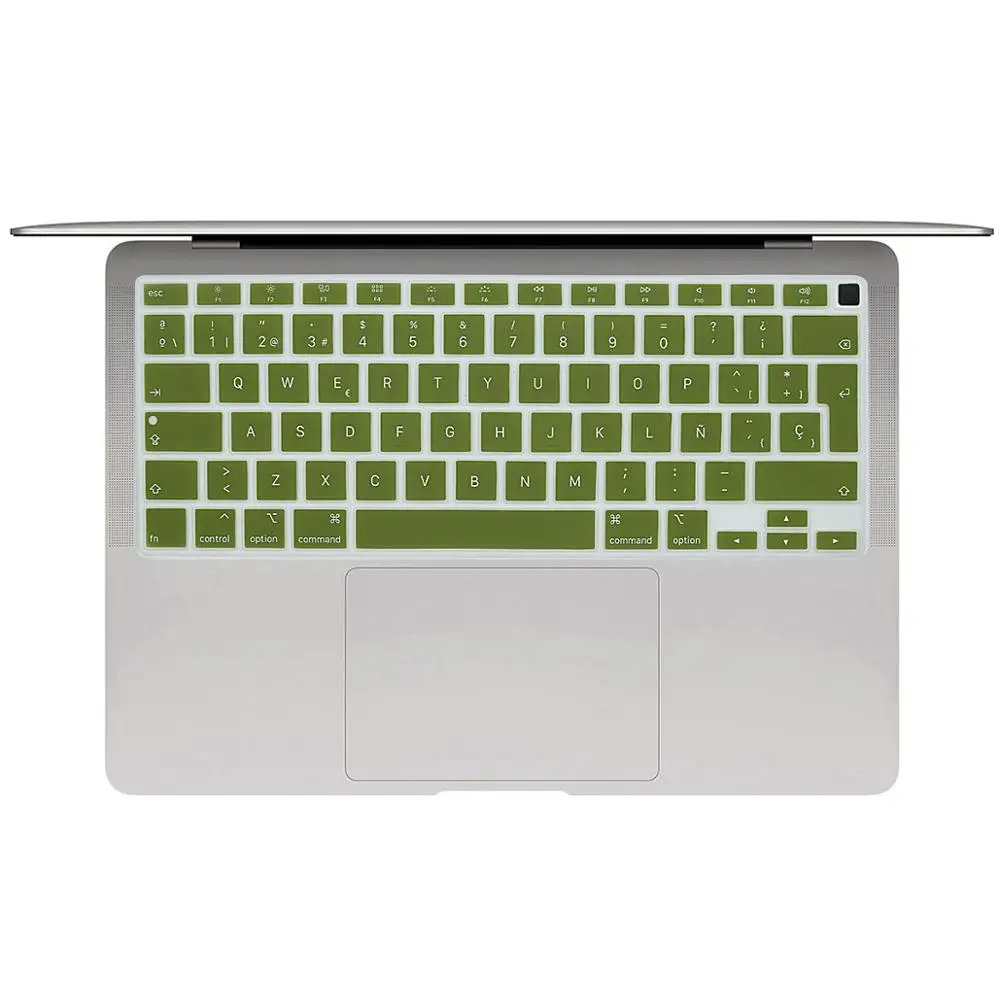 For 2020 New Macbook Air 13 Inch Silicone Laptop Keyboard Cover with touchbar EU Version A2179 Spain Laptop protective film