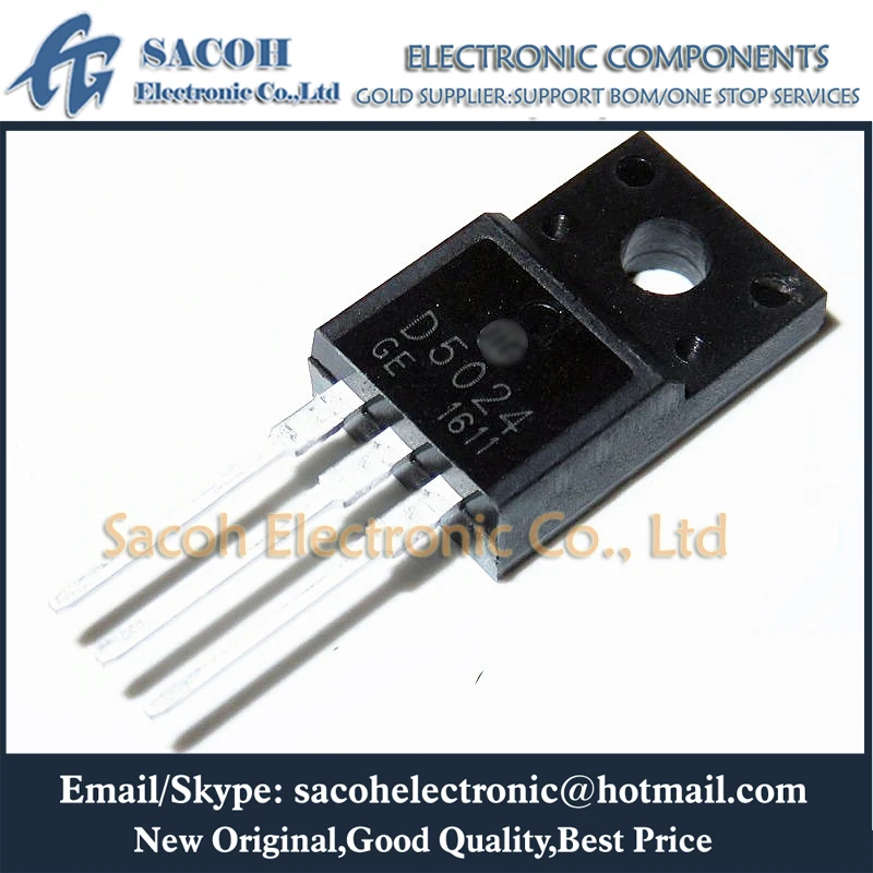 

Refurbished Original 10Pcs/Lot 2SD5011 OR 2SD5018 OR 2SD5023 OR 2SD5024 TO-220F 3.5A 1500V NPN Silicon Power Transistor