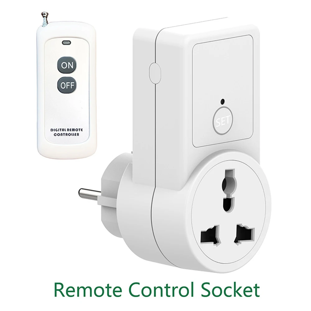 433MHZ RF Wireless Remote Control Power Outlet Light Switch Socket Remote Control Socket EU 433Mhz For Smart Home