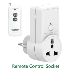 Wireless Remote Control Power Outlet 433MHZ RF Light Switch Socket Remote Control Socket EU 433Mhz For Smart Home