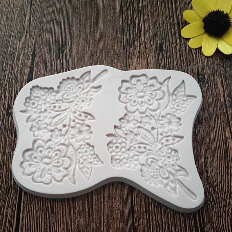 Vintage Lace Flower Resin mold cake chocolate lace decoration DIY dessert candy pastry fondant Silicone mold kitchen baking tool