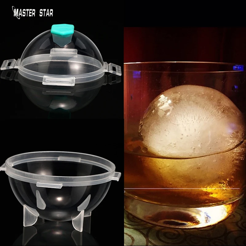 Master Star Silicone PP 6cm Big Ice Ball Round DIY Ice Mold Ice Cube Home Makers and Bar Party Kitchen Tools